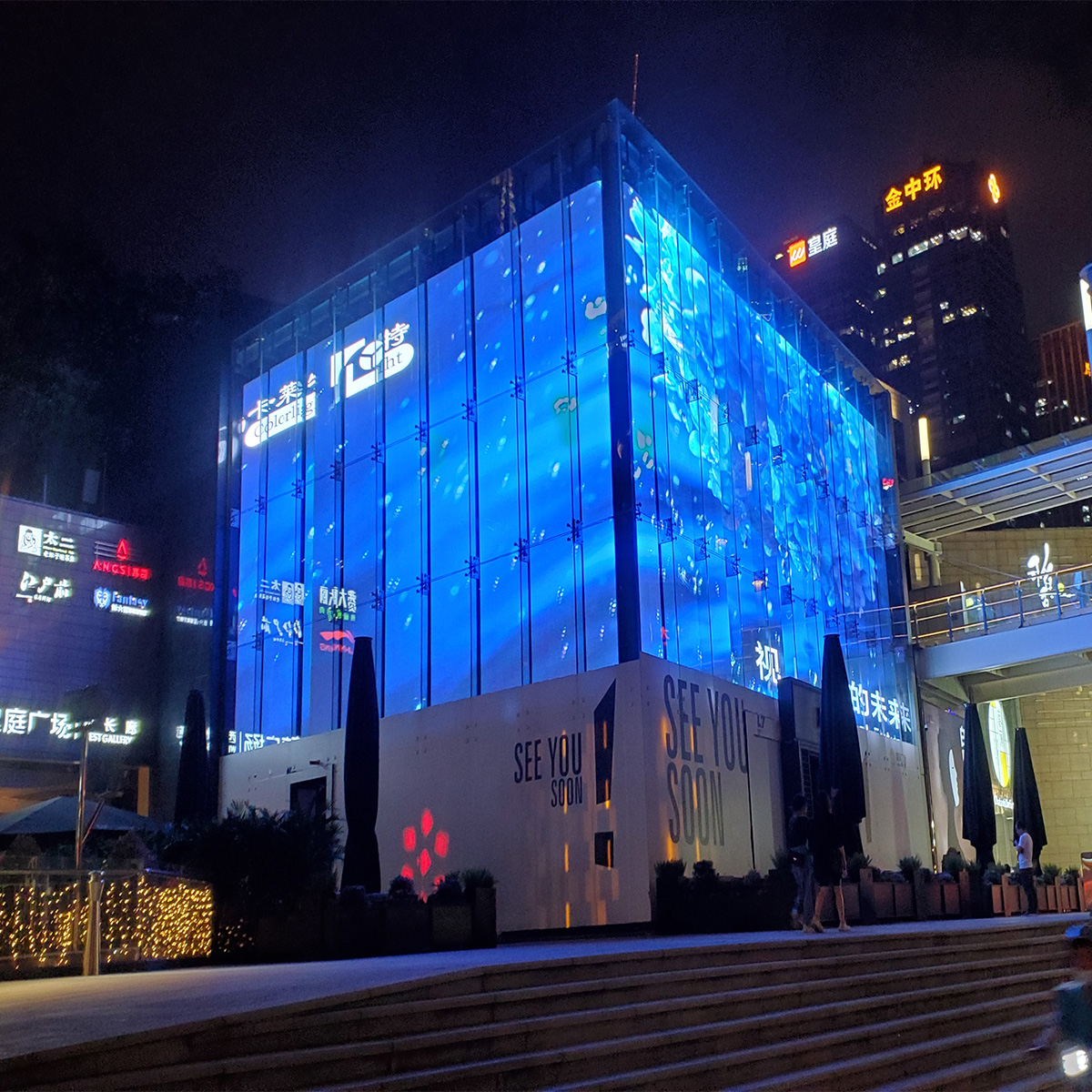 1000*1000mm透明显示屏
