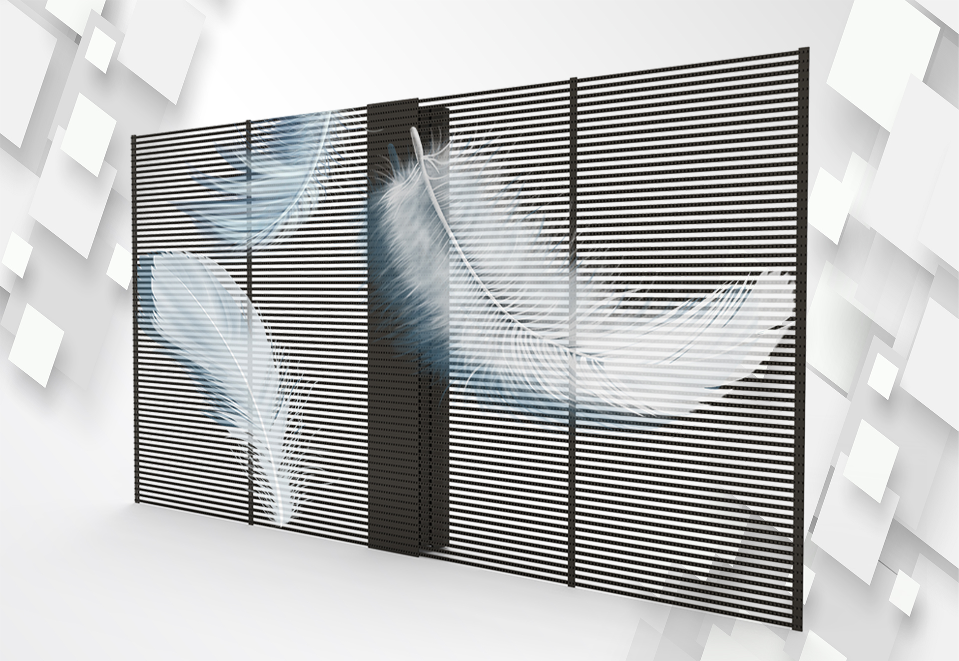 1000*1000mm透明显示屏 1000*1000mm透明显示屏