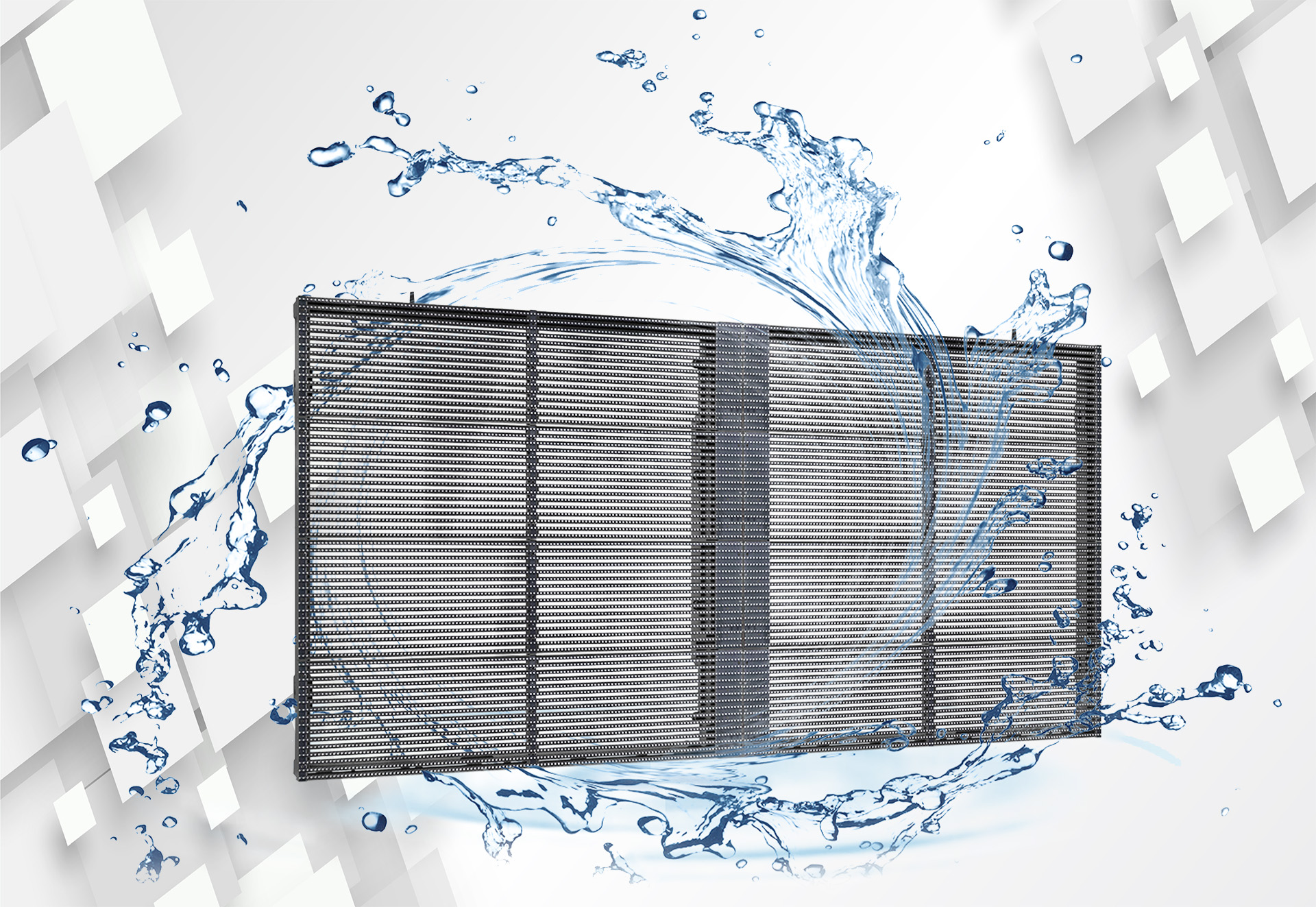 LED户外防水透明屏