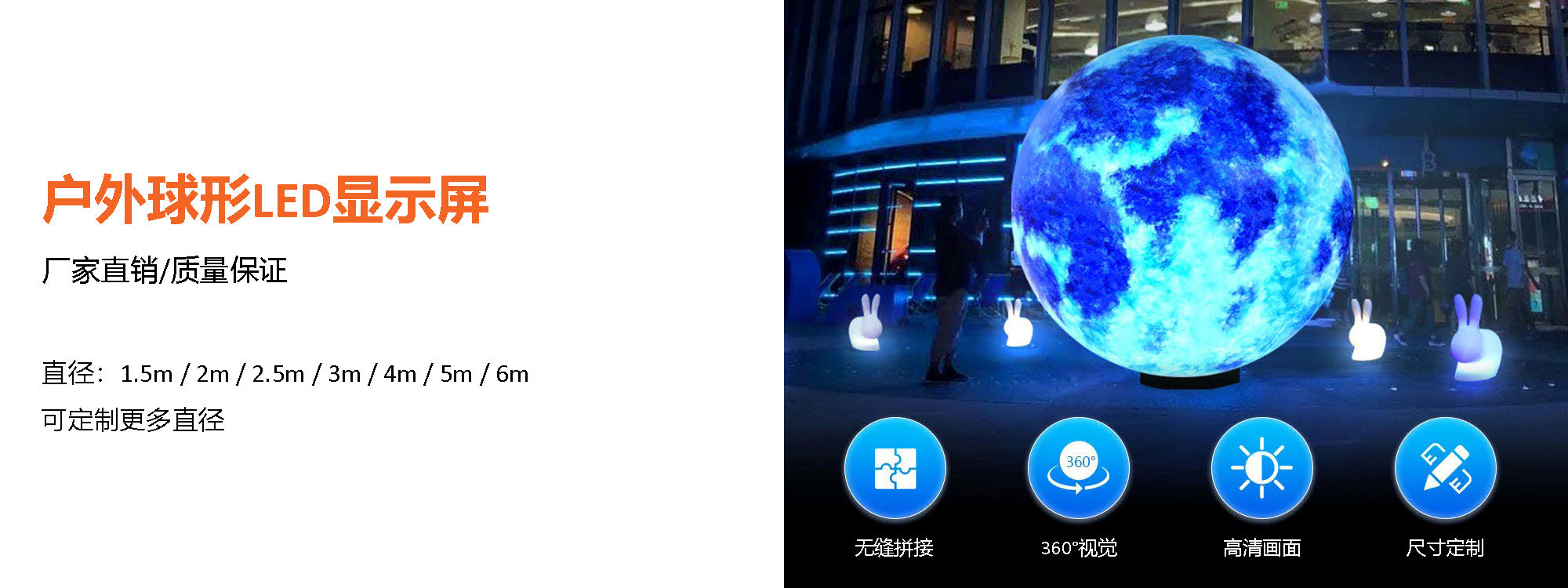 LED户外球形屏